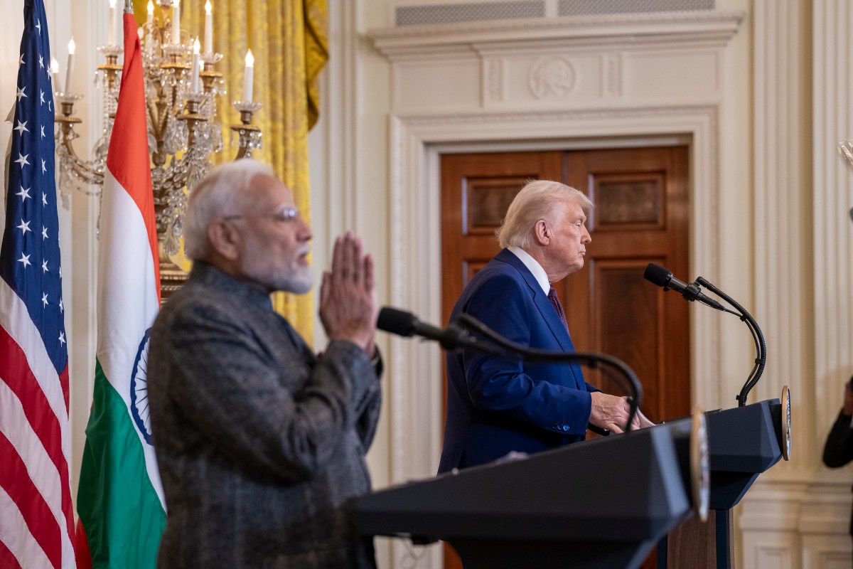 President Donald Trump hosts a bilateral meeting with Prime Minister Narendra Modi of India, Thursday, February 13, 2025, in the East Room.(Official Photo by Molly Riley)