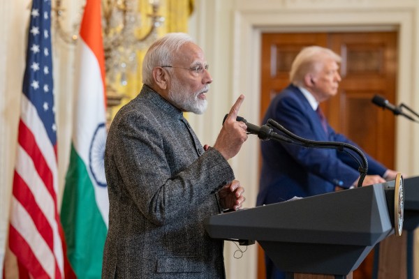 President Donald Trump hosts a bilateral meeting with Prime Minister Narendra Modi of India, Thursday, February 13, 2025, in the East Room.(Official Photo by Molly Riley)