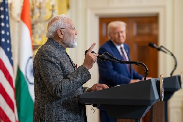 President Donald Trump hosts a bilateral meeting with Prime Minister Narendra Modi of India, Thursday, February 13, 2025, in the East Room.(Official Photo by Molly Riley)