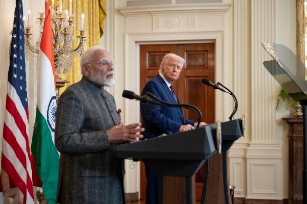 President Donald Trump hosts a bilateral meeting with Prime Minister Narendra Modi of India, Thursday, February 13, 2025, in the East Room.(Official Photo by Molly Riley)