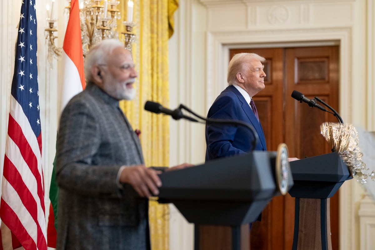 President Donald Trump hosts a bilateral meeting with Prime Minister Narendra Modi of India, Thursday, February 13, 2025, in the East Room.(Official Photo by Molly Riley)
