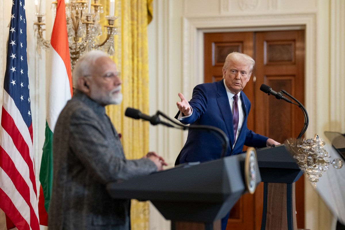 President Donald Trump hosts a bilateral meeting with Prime Minister Narendra Modi of India, Thursday, February 13, 2025, in the East Room.(Official Photo by Molly Riley)