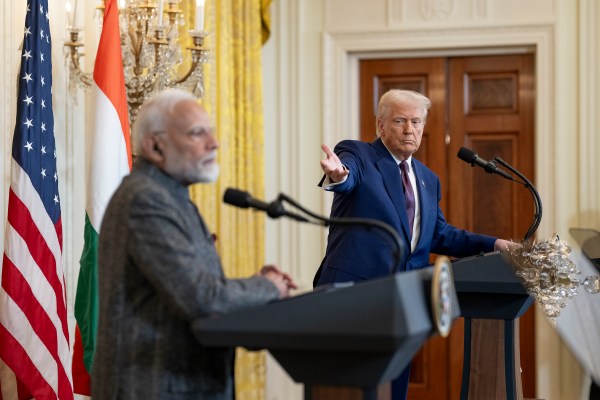 President Donald Trump hosts a bilateral meeting with Prime Minister Narendra Modi of India, Thursday, February 13, 2025, in the East Room.(Official Photo by Molly Riley)