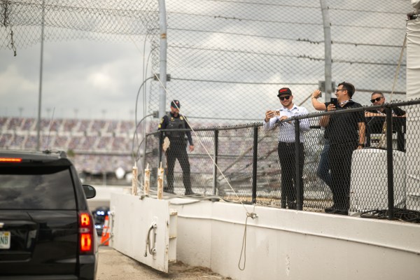 President Donald J. Trump attends the Daytona 500 at Daytona International Speedway in Daytona Beach, Florida, Sunday, February 16, 2025. (Official White House Photo by Daniel Torok)