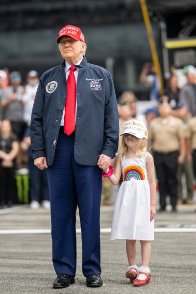 President Donald J. Trump attends the Daytona 500 at Daytona International Speedway in Daytona Beach, Florida, Sunday, February 16, 2025. (Official White House Photo by Daniel Torok)