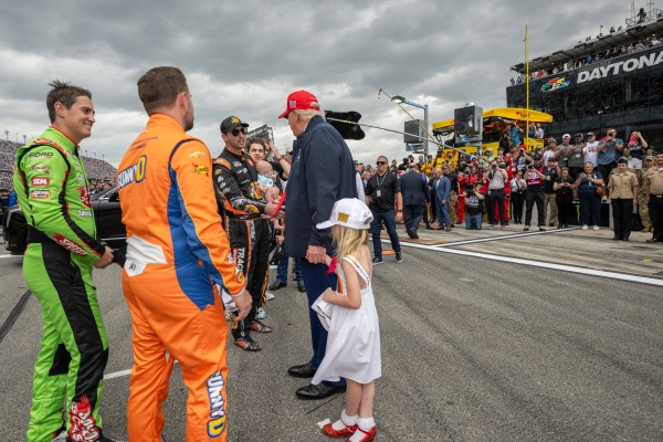 President Donald J. Trump attends the Daytona 500 at Daytona International Speedway in Daytona Beach, Florida, Sunday, February 16, 2025. (Official White House Photo by Daniel Torok)