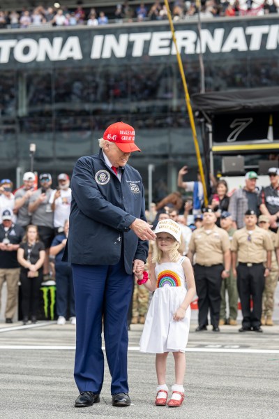 President Donald J. Trump attends the Daytona 500 at Daytona International Speedway in Daytona Beach, Florida, Sunday, February 16, 2025. (Official White House Photo by Daniel Torok)