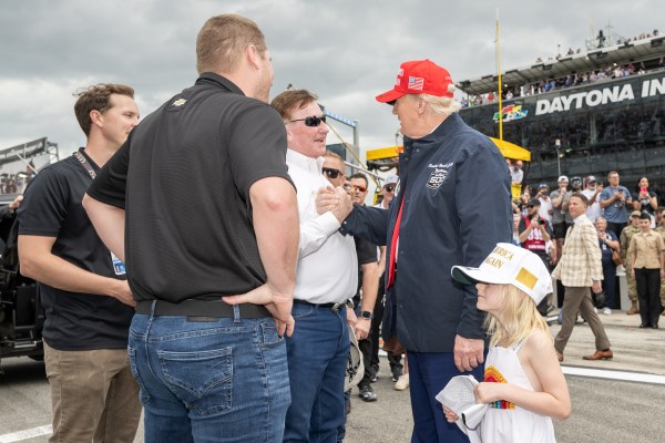 President Donald J. Trump attends the Daytona 500 at Daytona International Speedway in Daytona Beach, Florida, Sunday, February 16, 2025. (Official White House Photo by Daniel Torok)