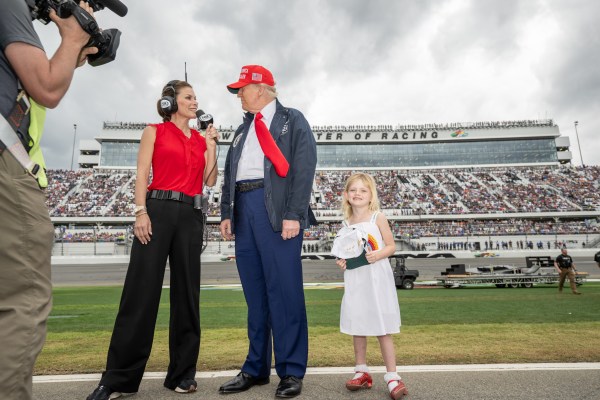 President Donald J. Trump attends the Daytona 500 at Daytona International Speedway in Daytona Beach, Florida, Sunday, February 16, 2025. (Official White House Photo by Daniel Torok)