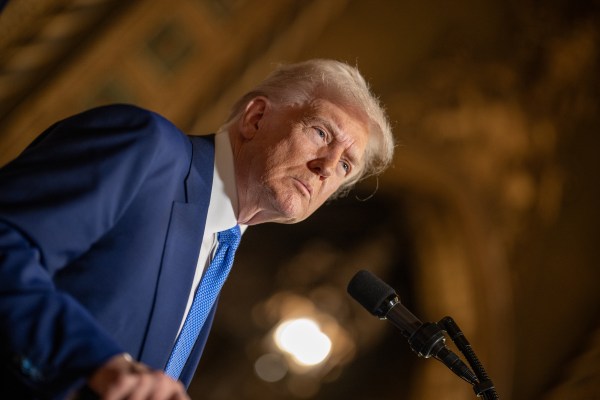 President Donald Trump takes questions after signing Executive Orders, Tuesday, February 18, 2025, at his Mar-a-Lago resort in Palm Beach, Florida. (Official White House Photo by Daniel Torok)

President Donald Trump signs Executive Orders, Tuesday, February 18, 2025, at his Mar-a-Lago resort in Palm Beach, Florida. (Official White House Photo by Daniel Torok)