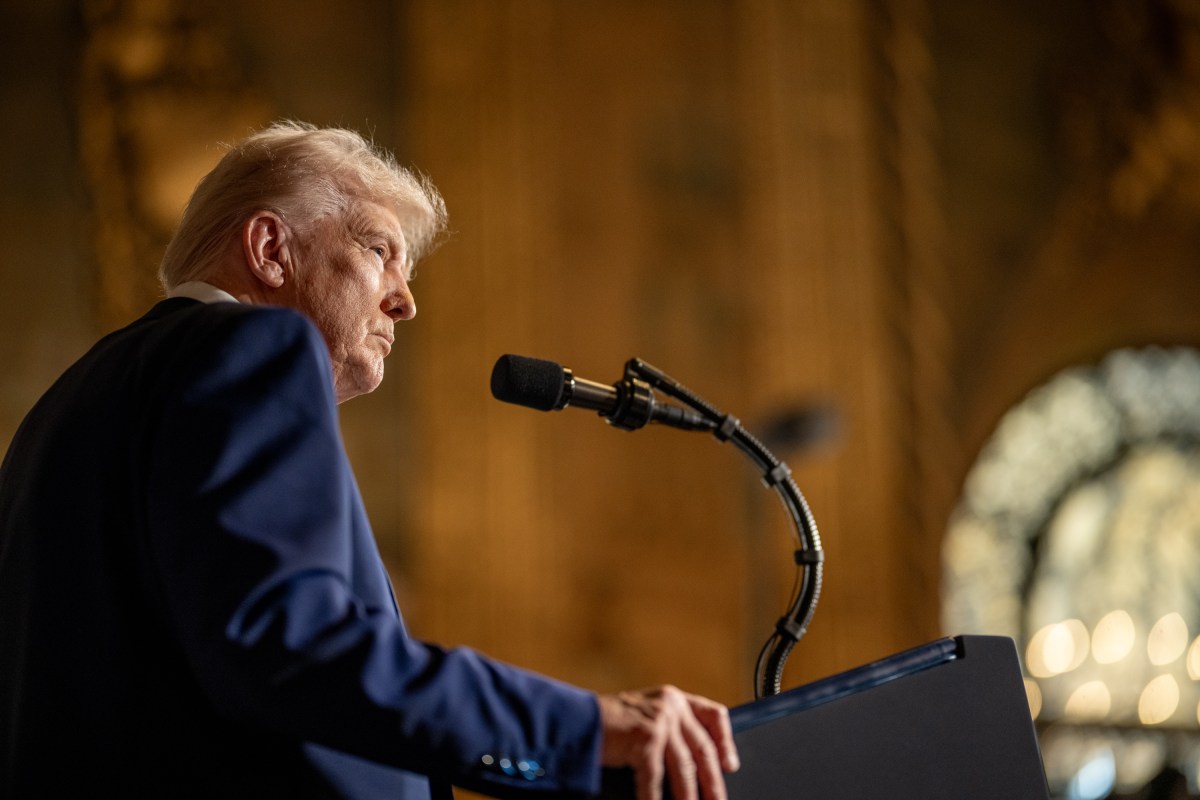 President Donald Trump takes questions after signing Executive Orders, Tuesday, February 18, 2025, at his Mar-a-Lago resort in Palm Beach, Florida. (Official White House Photo by Daniel Torok)

President Donald Trump signs Executive Orders, Tuesday, February 18, 2025, at his Mar-a-Lago resort in Palm Beach, Florida. (Official White House Photo by Daniel Torok)