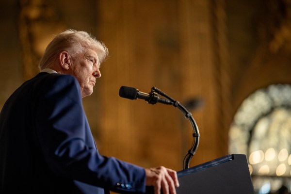 President Donald Trump takes questions after signing Executive Orders, Tuesday, February 18, 2025, at his Mar-a-Lago resort in Palm Beach, Florida. (Official White House Photo by Daniel Torok)

President Donald Trump signs Executive Orders, Tuesday, February 18, 2025, at his Mar-a-Lago resort in Palm Beach, Florida. (Official White House Photo by Daniel Torok)