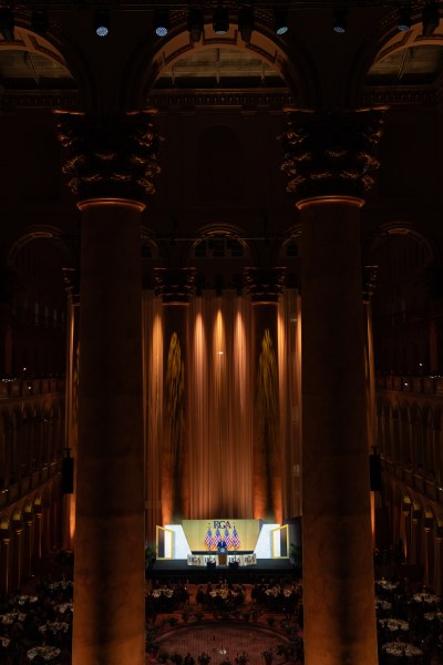 President Donald Trump addresses the Republican Governors Association, Thursday, February 20, 2025, at the National Building Museum in Washington, D.C. (Official White House Photo by Gabriel B Kotico.)