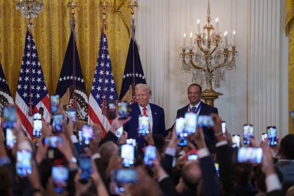 President Donald Trump hosts a reception honoring Black History Month, Thursday, February 20, 2025, in the East Room of the White House. (Official White House Photo by Joyce Boghosian)