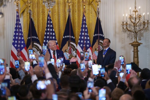 President Donald Trump hosts a reception honoring Black History Month, Thursday, February 20, 2025, in the East Room of the White House. (Official White House Photo by Joyce Boghosian)
