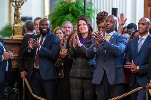 President Donald Trump hosts a reception honoring Black History Month, Thursday, February 20, 2025, in the East Room of the White House.(Official White House Photo by Molly Riley)