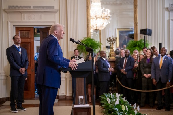President Donald Trump hosts a reception honoring Black History Month, Thursday, February 20, 2025, in the East Room of the White House.(Official White House Photo by Molly Riley)