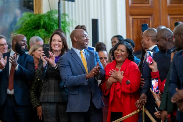 President Donald Trump hosts a reception honoring Black History Month, Thursday, February 20, 2025, in the East Room of the White House.(Official White House Photo by Molly Riley)