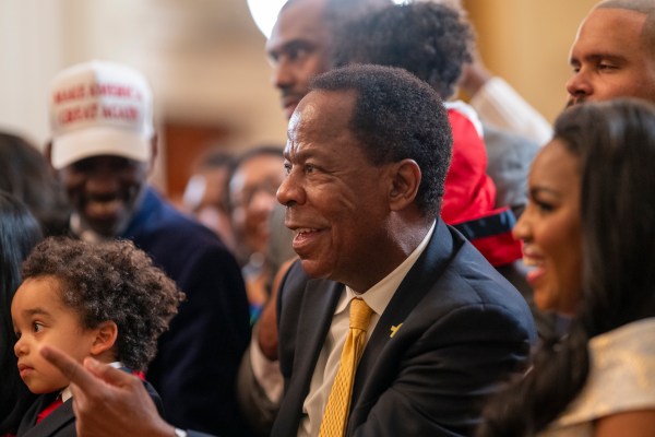President Donald Trump hosts a reception honoring Black History Month, Thursday, February 20, 2025, in the East Room of the White House.(Official White House Photo by Molly Riley)