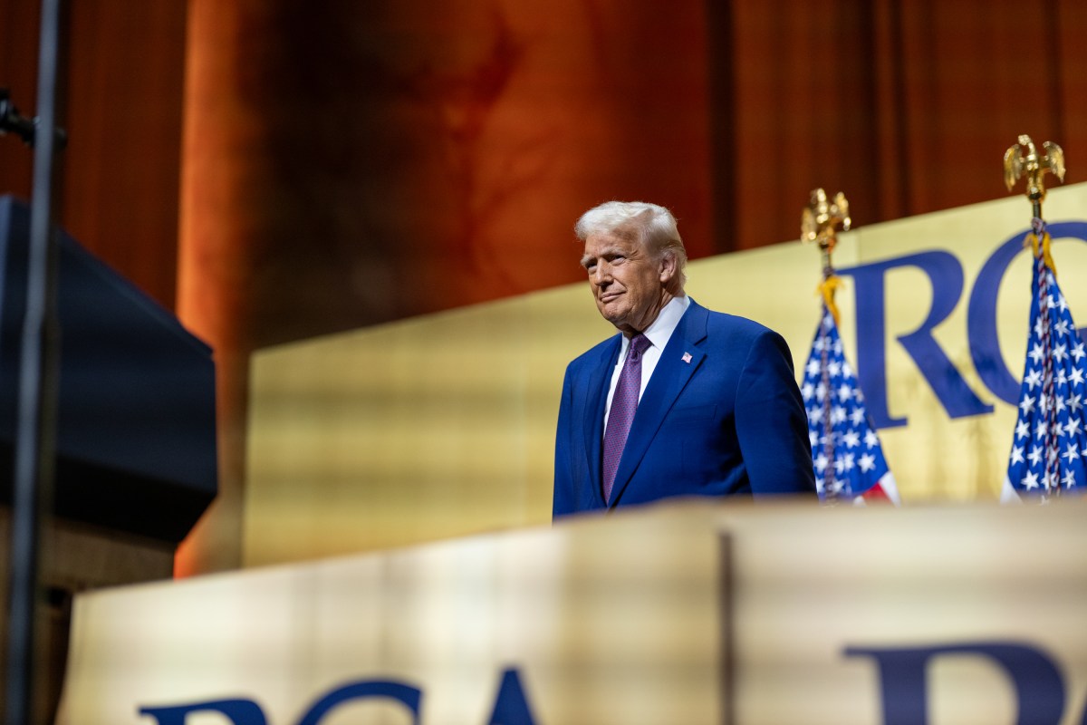 President Donald Trump addresses the Republican Governors Association, Thursday, February 20, 2025, at the National Building Museum in Washington, D.C. (Official White House Photo by Molly Riley)
