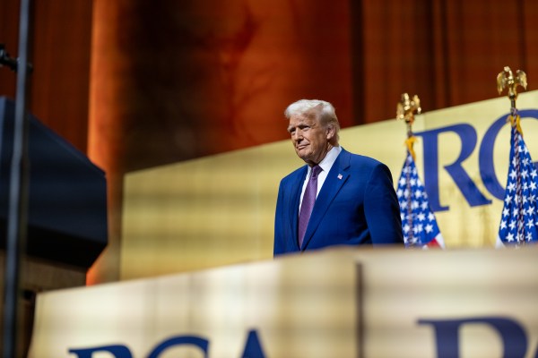 President Donald Trump addresses the Republican Governors Association, Thursday, February 20, 2025, at the National Building Museum in Washington, D.C. (Official White House Photo by Molly Riley)