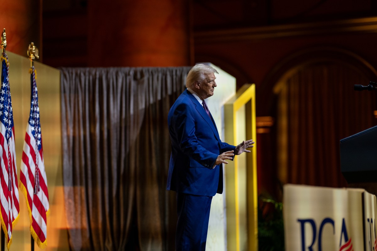 President Donald Trump addresses the Republican Governors Association, Thursday, February 20, 2025, at the National Building Museum in Washington, D.C. (Official White House Photo by Molly Riley)