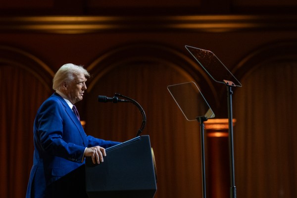 President Donald Trump addresses the Republican Governors Association, Thursday, February 20, 2025, at the National Building Museum in Washington, D.C. (Official White House Photo by Molly Riley)