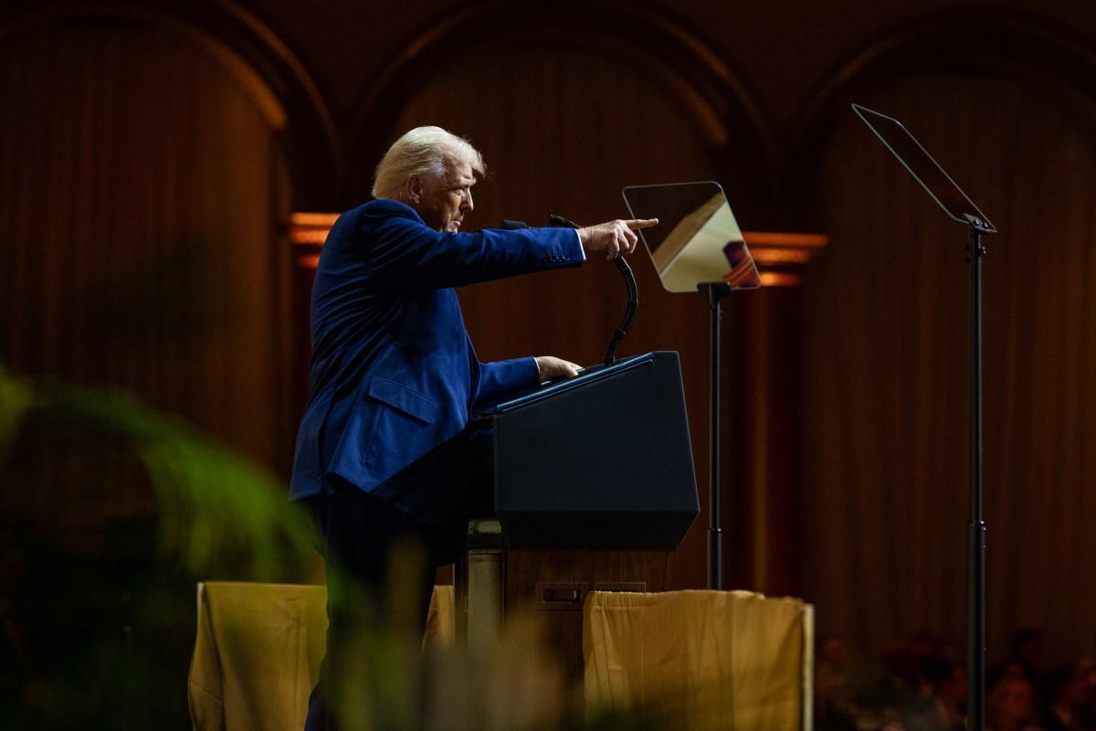 President Donald Trump addresses the Republican Governors Association, Thursday, February 20, 2025, at the National Building Museum in Washington, D.C. (Official White House Photo by Molly Riley)