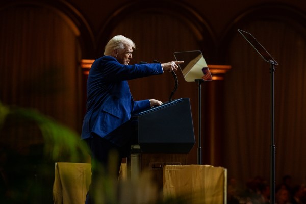 President Donald Trump addresses the Republican Governors Association, Thursday, February 20, 2025, at the National Building Museum in Washington, D.C. (Official White House Photo by Molly Riley)