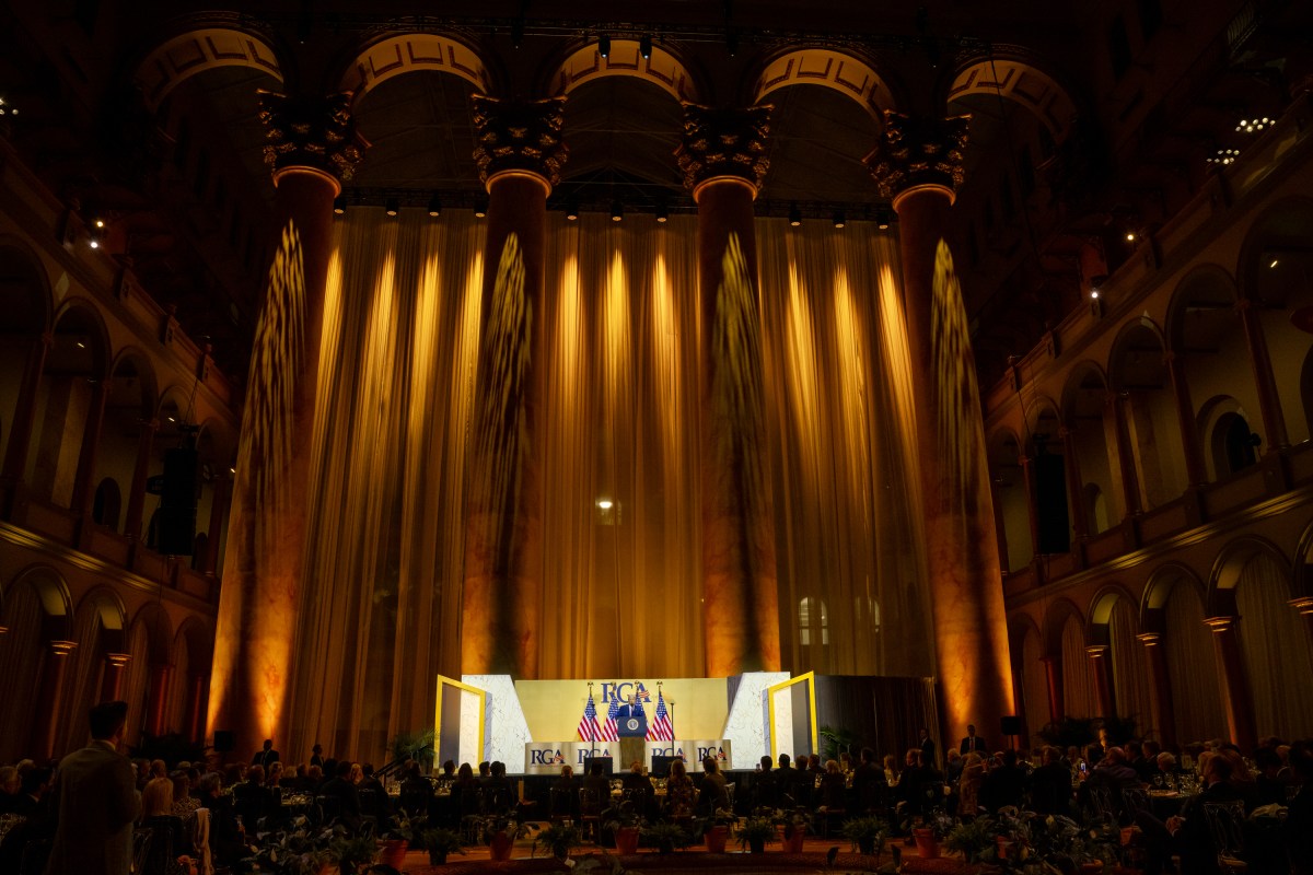 President Donald Trump addresses the Republican Governors Association, Thursday, February 20, 2025, at the National Building Museum in Washington, D.C. (Official White House Photo by Molly Riley)