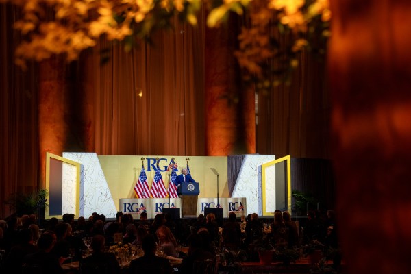 President Donald Trump addresses the Republican Governors Association, Thursday, February 20, 2025, at the National Building Museum in Washington, D.C. (Official White House Photo by Molly Riley)