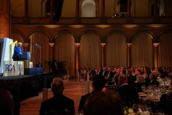 President Donald Trump addresses the Republican Governors Association, Thursday, February 20, 2025, at the National Building Museum in Washington, D.C. (Official White House Photo by Molly Riley)