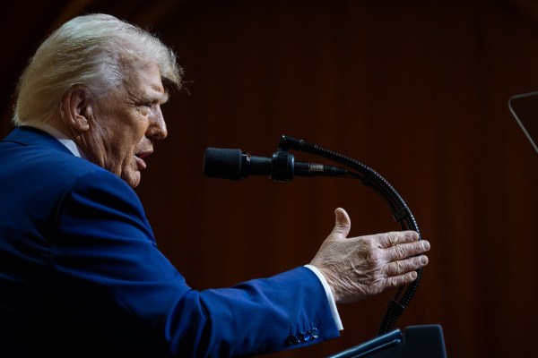 President Donald Trump addresses the Republican Governors Association, Thursday, February 20, 2025, at the National Building Museum in Washington, D.C. (Official White House Photo by Molly Riley)
