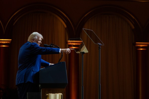 President Donald Trump addresses the Republican Governors Association, Thursday, February 20, 2025, at the National Building Museum in Washington, D.C. (Official White House Photo by Molly Riley)