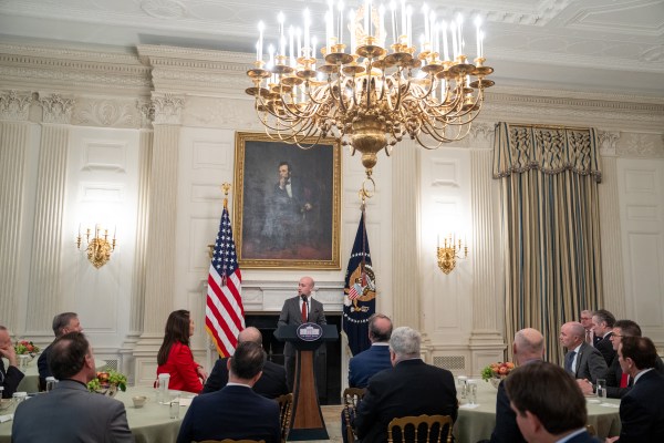 White House senior staff deliver remarks at a business session with the nation’s governors, Friday, February 21, 2025, in the State Dining Room of the White House. (Official White House Photo by Joyce N. Boghosian)