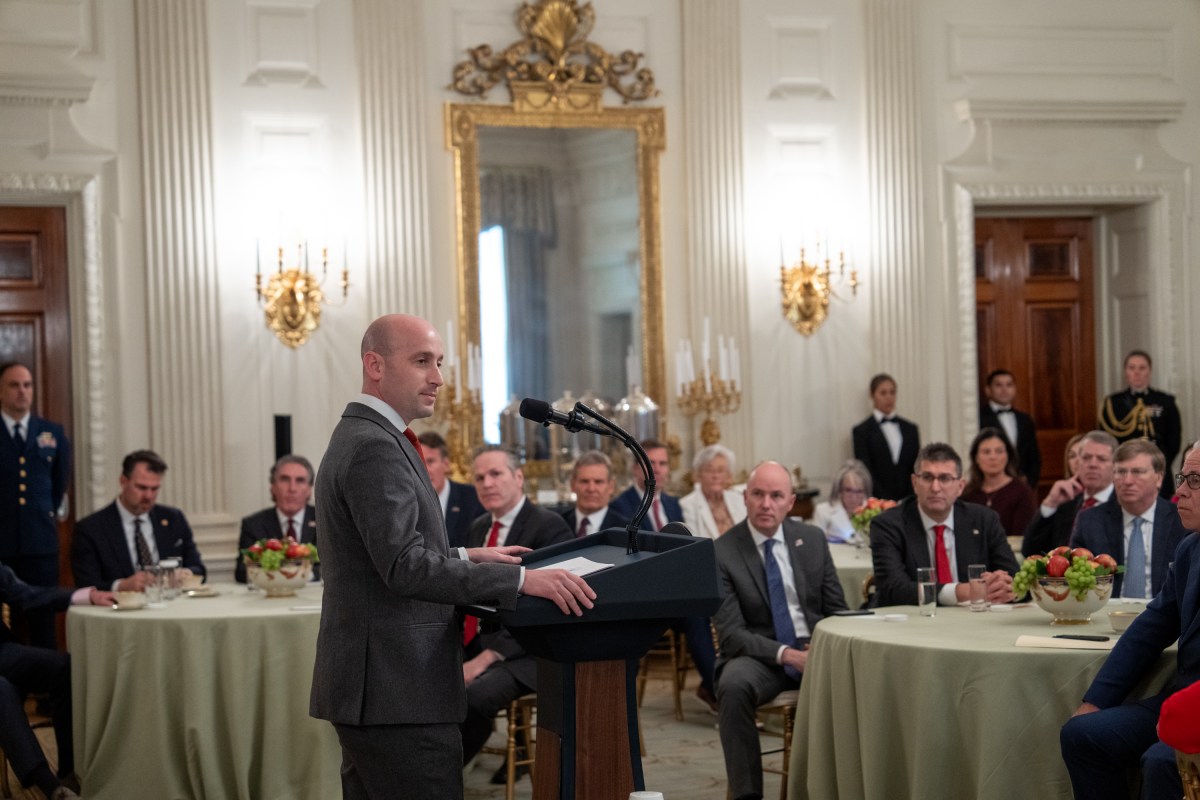 White House senior staff deliver remarks at a business session with the nation’s governors, Friday, February 21, 2025, in the State Dining Room of the White House. (Official White House Photo by Joyce N. Boghosian)