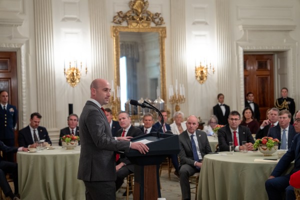 White House senior staff deliver remarks at a business session with the nation’s governors, Friday, February 21, 2025, in the State Dining Room of the White House. (Official White House Photo by Joyce N. Boghosian)
