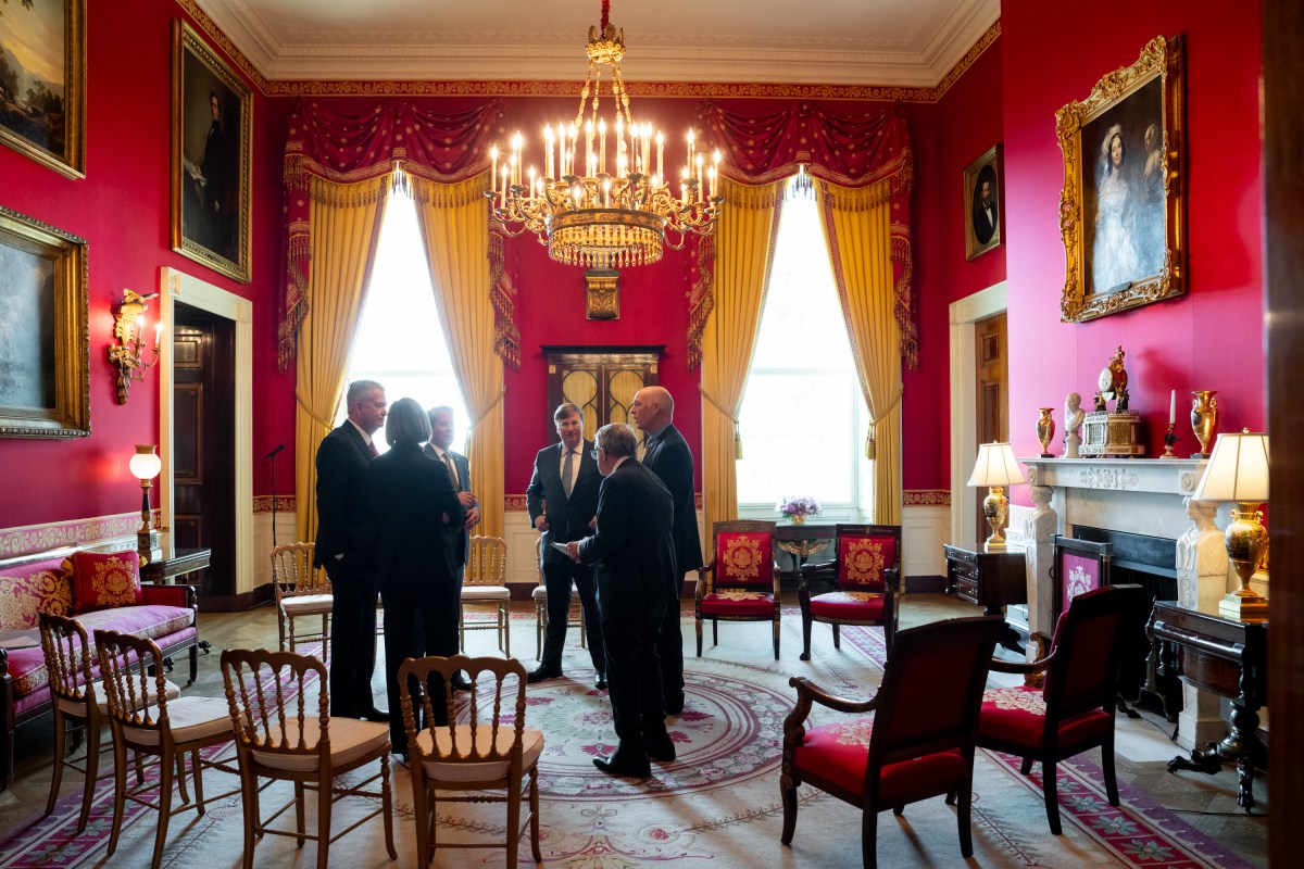 White House senior staff deliver remarks at a business session with the nation’s governors, Friday, February 21, 2025, in the State Dining Room of the White House. (Official White House Photo by Joyce N. Boghosian)