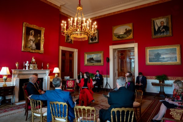 White House senior staff deliver remarks at a business session with the nation’s governors, Friday, February 21, 2025, in the State Dining Room of the White House. (Official White House Photo by Joyce N. Boghosian)