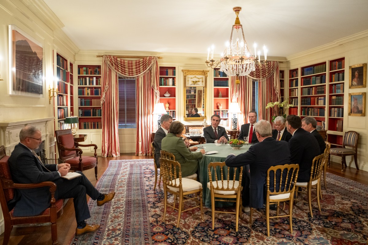 White House senior staff deliver remarks at a business session with the nation’s governors, Friday, February 21, 2025, in the State Dining Room of the White House. (Official White House Photo by Joyce N. Boghosian)