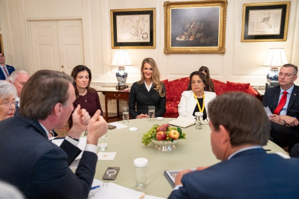 White House senior staff deliver remarks at a business session with the nation’s governors, Friday, February 21, 2025, in the State Dining Room of the White House. (Official White House Photo by Joyce N. Boghosian)