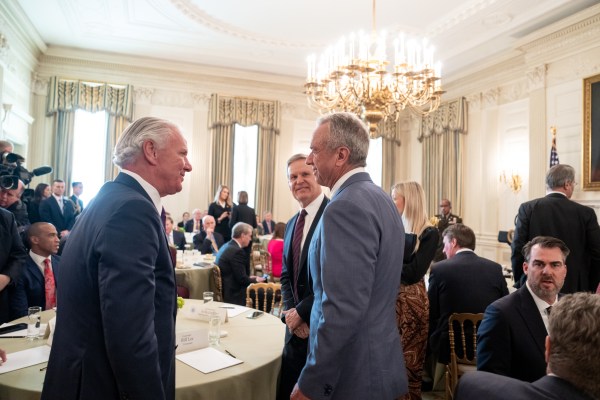 President Donald Trump delivers remarks at a business session with the nation’s governors, Friday, February 21, 2025, in the State Dining Room of the White House. (Official White House Photo by Joyce N. Boghosian)