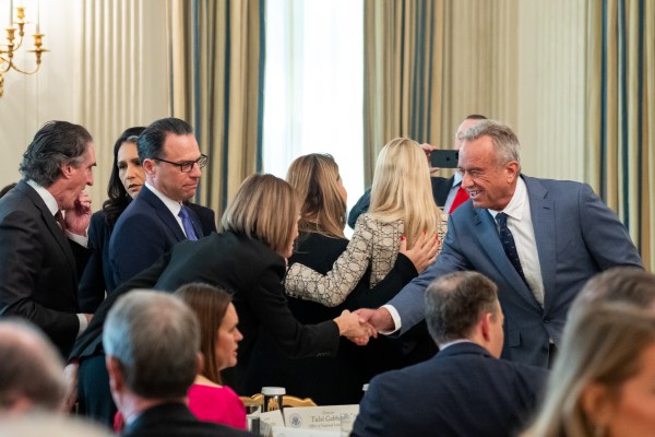 President Donald Trump delivers remarks at a business session with the nation’s governors, Friday, February 21, 2025, in the State Dining Room of the White House. (Official White House Photo by Joyce N. Boghosian)