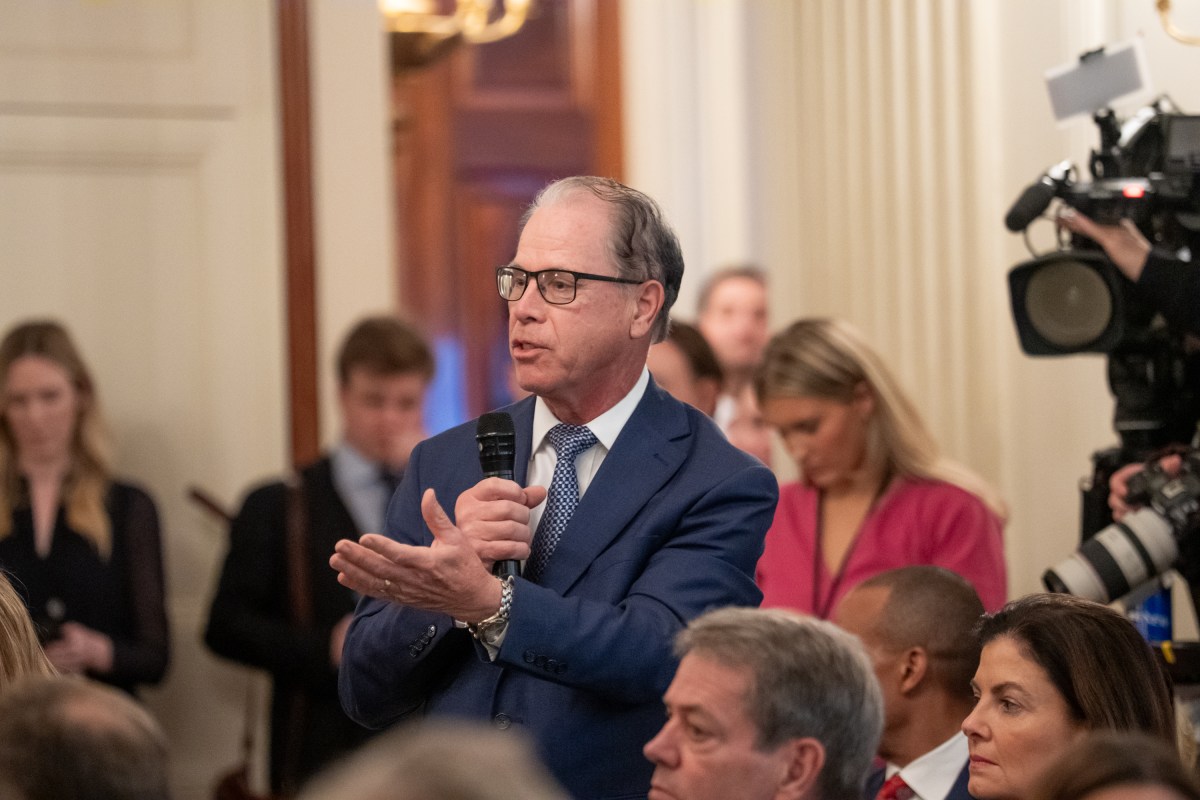 President Donald Trump delivers remarks at a business session with the nation’s governors, Friday, February 21, 2025, in the State Dining Room of the White House. (Official White House Photo by Joyce N. Boghosian)