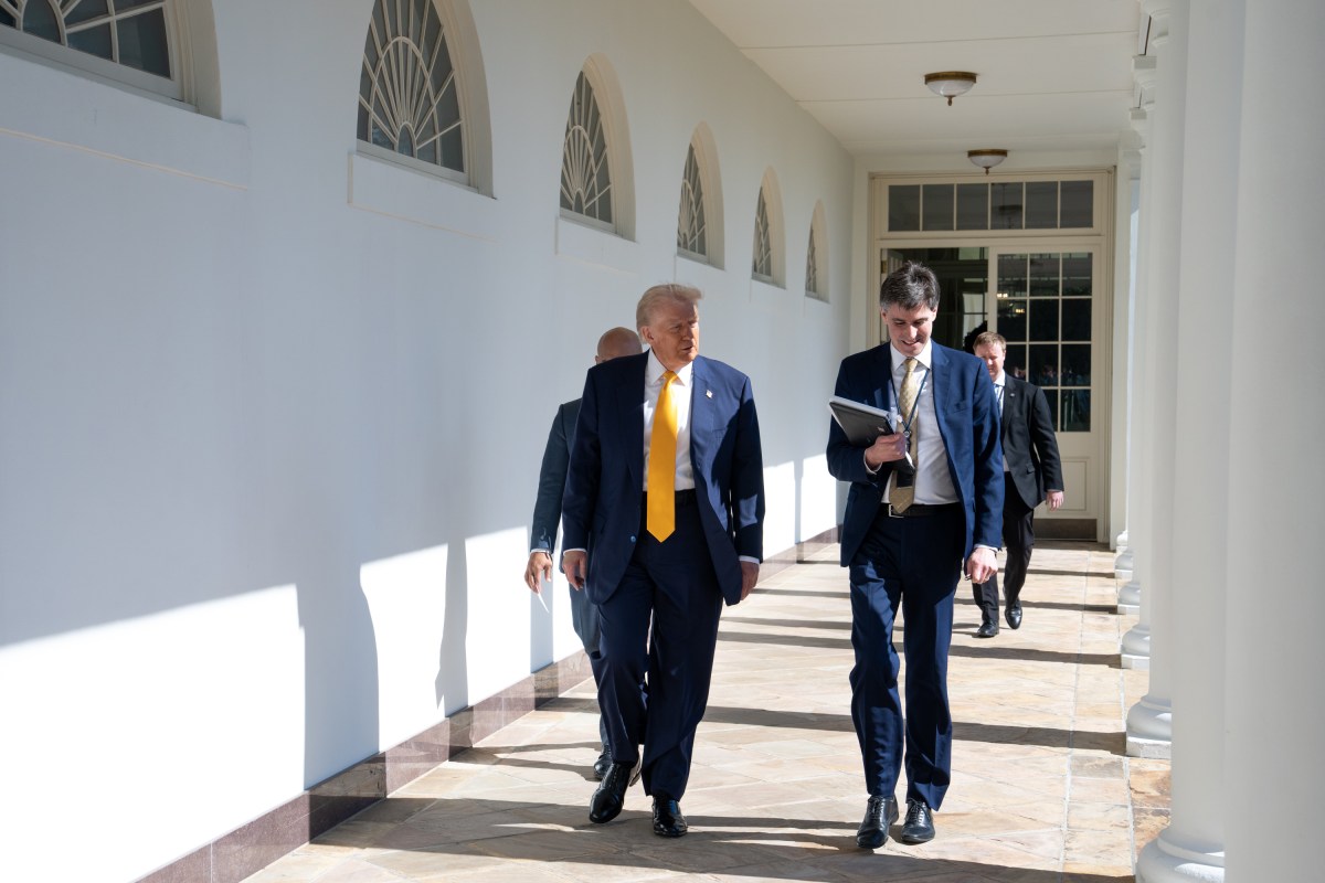 President Donald Trump delivers remarks at a business session with the nation’s governors, Friday, February 21, 2025, in the State Dining Room of the White House. (Official White House Photo by Joyce N. Boghosian)
