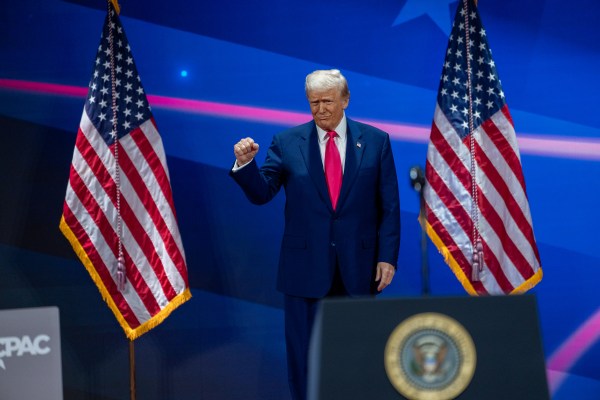 President Donald Trump speaks at the Conservative Political Action Conference at the Gaylord National Resort & Convention Center in Oxon Hill, Maryland, on Saturday, February 22, 2025. (Official White House Photo by Joyce N. Boghosian)