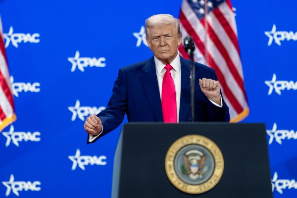President Donald Trump speaks at the Conservative Political Action Conference at the Gaylord National Resort & Convention Center in Oxon Hill, Maryland, on Saturday, February 22, 2025. (Official White House Photo by Joyce N. Boghosian)