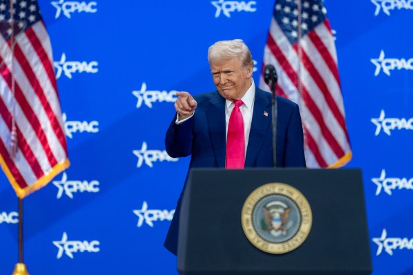 President Donald Trump speaks at the Conservative Political Action Conference at the Gaylord National Resort & Convention Center in Oxon Hill, Maryland, on Saturday, February 22, 2025. (Official White House Photo by Joyce N. Boghosian)