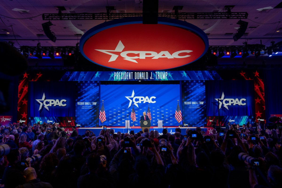 President Donald Trump speaks at the Conservative Political Action Conference at the Gaylord National Resort & Convention Center in Oxon Hill, Maryland, on Saturday, February 22, 2025. (Official White House Photo by Joyce N. Boghosian)