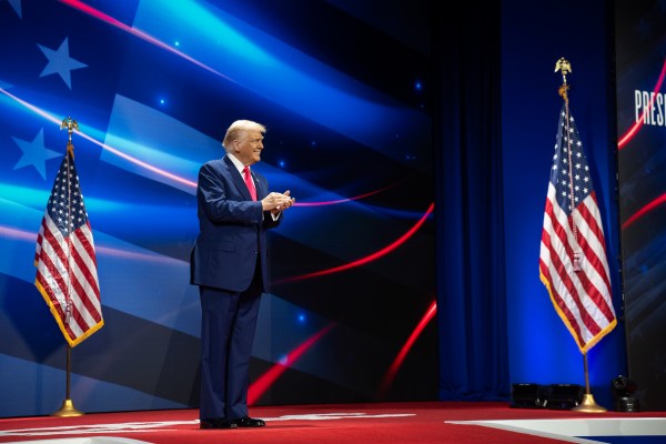 President Donald Trump speaks at the Conservative Political Action Conference at the Gaylord National Resort & Convention Center in Oxon Hill, Maryland, on Saturday, February 22, 2025. (Official White House Photo by Molly Riley)